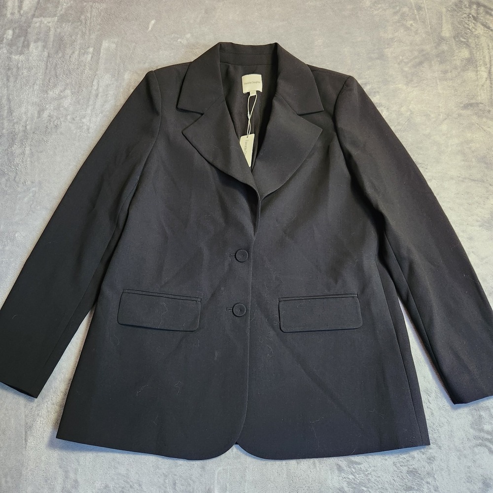 New Favorite Daughter Boyfriend Blazer Black M NWT $398 Designer Tailored Jacket